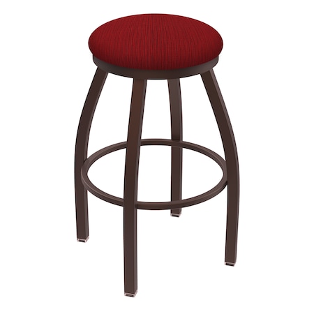 Holland Bar Stool Co 25" Swivel Counter Stool, Brnz Finish, Graph Ruby Seat X802